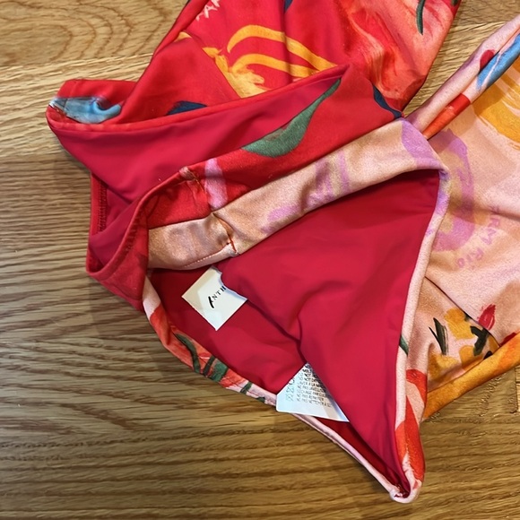 Anthropologie x Farm Rio Mixed Fruits Ocean One-Piece Swim Suit Size M NWT - Picture 10 of 15